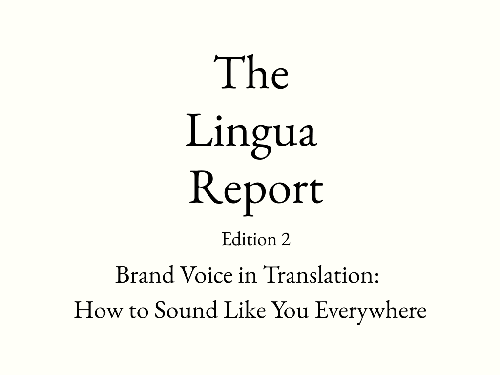 The Lingua Report – Edition 2